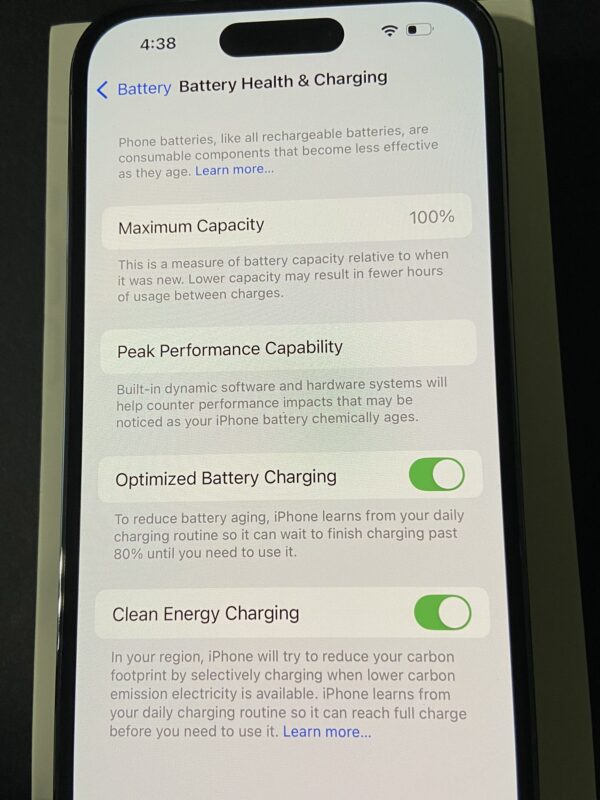 iPhone 14 Pro, Open Box Like New, Deep Purple, 128GB A2650 Unlocked - Image 5